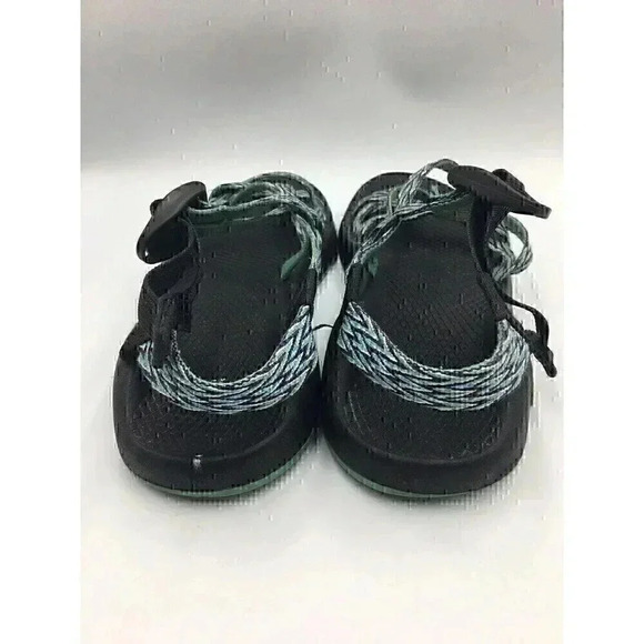 Womens CHACO ZX2 Classic Sz 7 Angular Teal Green Outdoor Strap Sandals Toe Loop - Picture 2 of 7